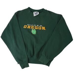 Vintage 90s University of Oregon Ducks Embroidered Crewneck Sweatshirt